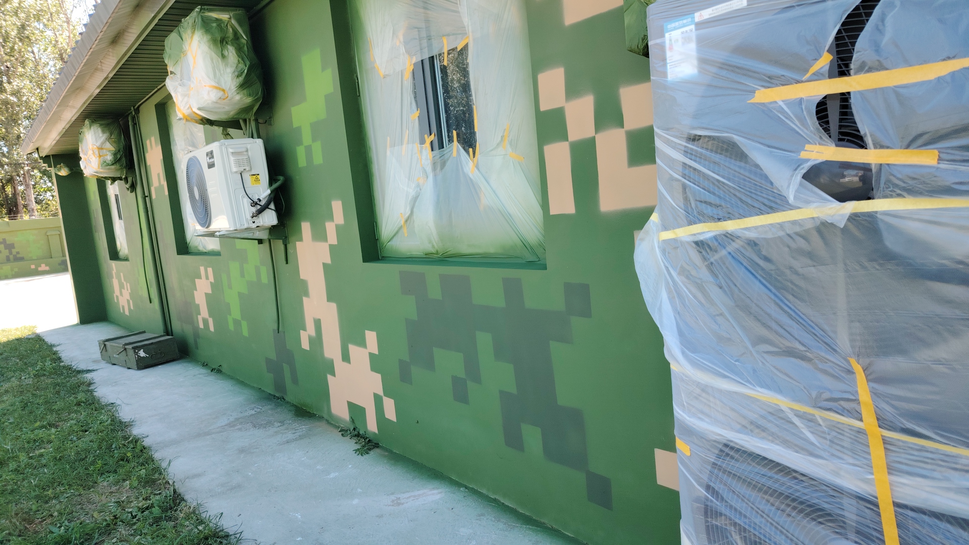 滨海外墙迷彩漆施工多少钱 伪装迷彩漆  